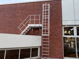 Steigleiter Absturzsicherung